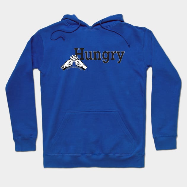 #Hungry Handhashtag Hashtag #Hungry Eating Vegan Hoodie by Chipity-Design